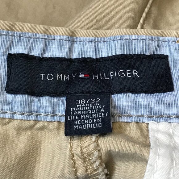 Tommy Hilfiger Khaki Chino Pants Men's Size 38/32 100% Cotton Straight Leg - Picture 5 of 12